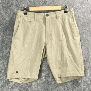 LinkSoul Men's Light Khaki‎ 10 in Inseam Lightweight Performance Golf Shorts 30